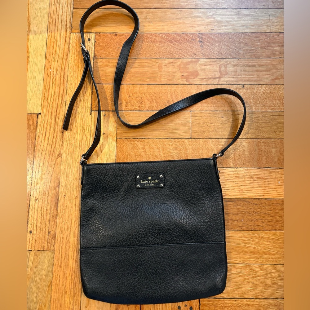 Black Kate Spade Leather Crossbody Purse